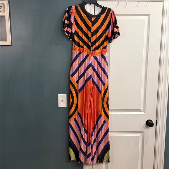 Farm Rio Deep-V Wide-Leg Jumpsuit - Picture 6 of 6